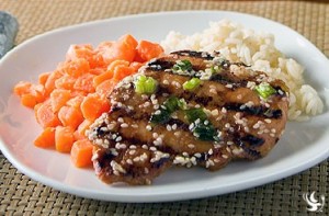 Savory Grilled Chicken w/ Sesame Honey Butter