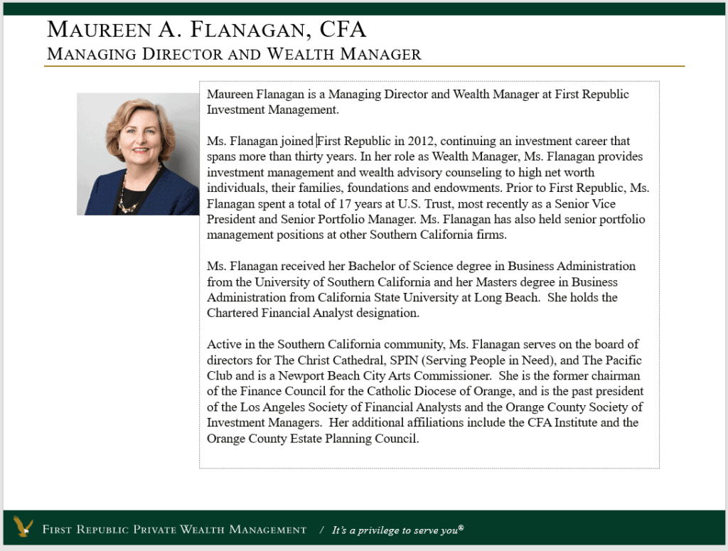 Maureen A. Flanagan, CFA